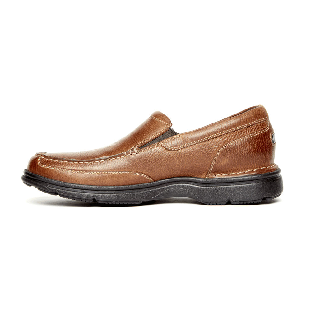 Rockport Singapore Mens Slip-On - ProWalker Eureka Plus Brown - IP8531296